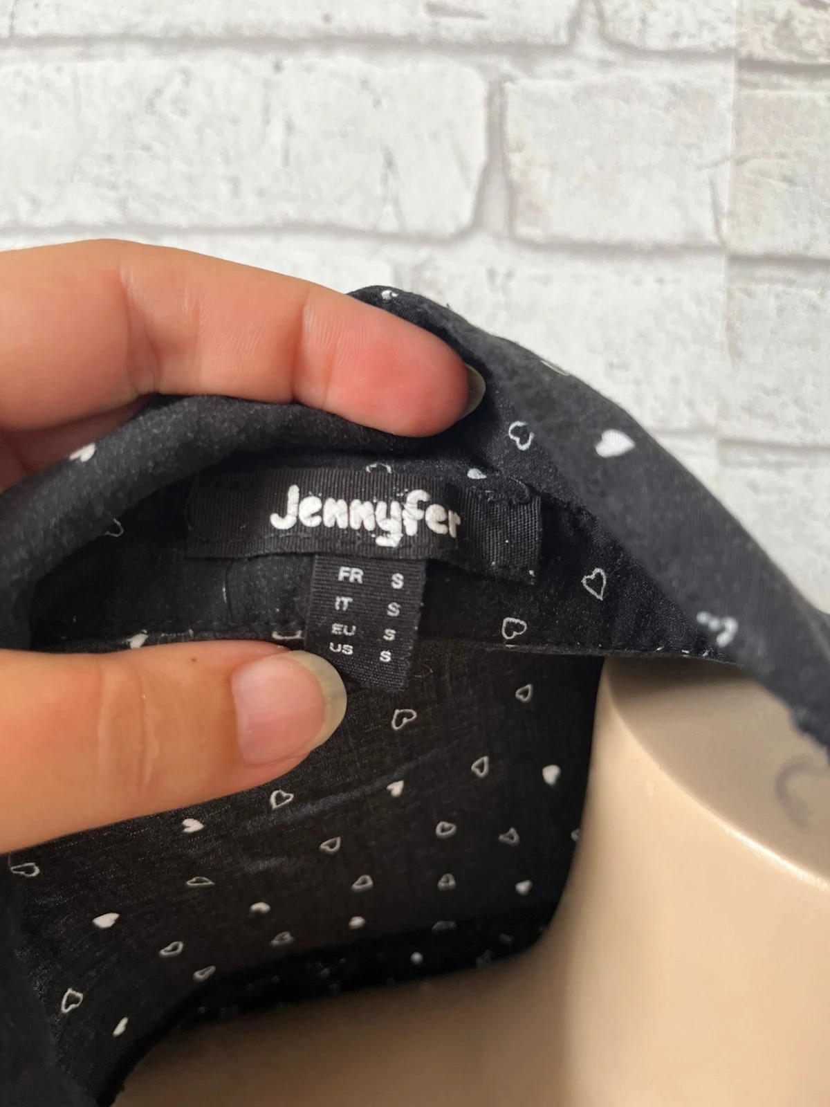 Blusa para mujer con estampado de corazones – Jennyfer – Talla 36 – photo 3